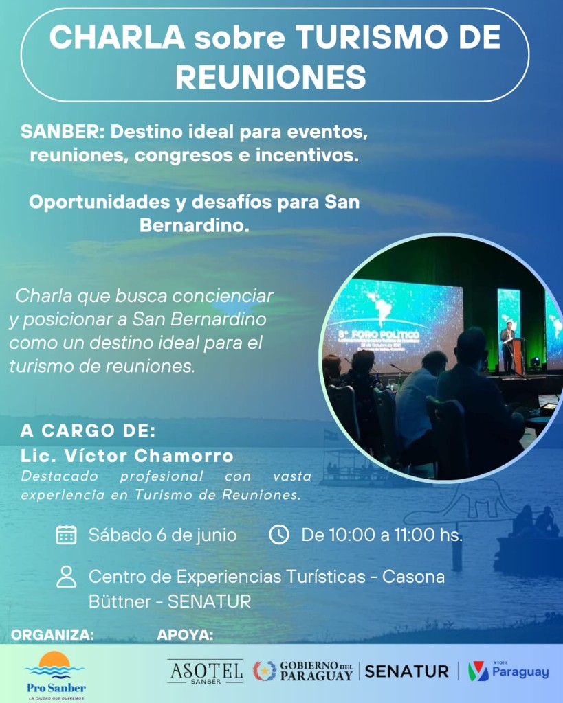 Charla sobre Turismo de Reuniones — San Bernardino
